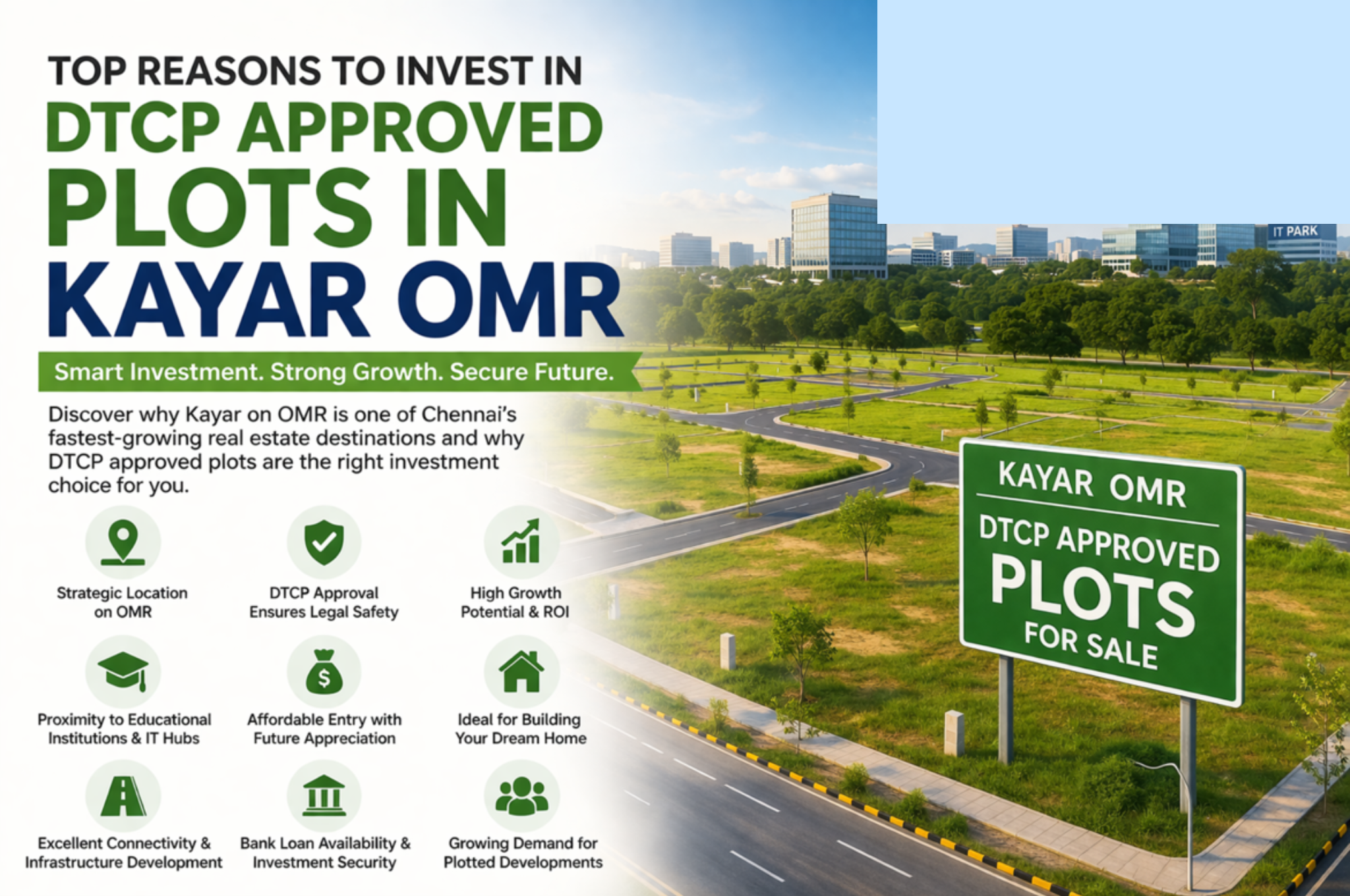 Top Reasons to Invest in DTCP Approved Plots in Kayar OMR