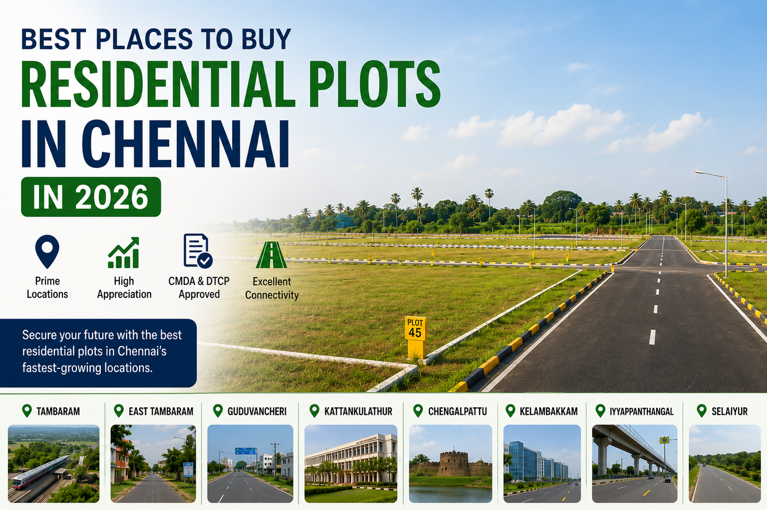 Best Places to Buy Residential Plots in Chennai in 2026