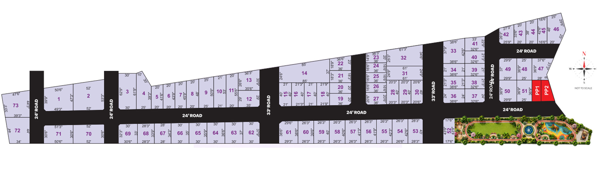 Gloria Garden layout plan